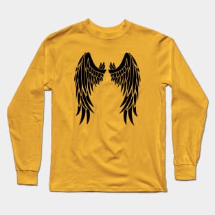 black angel wings Long Sleeve T-Shirt